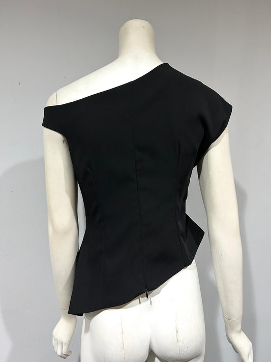 ASYMMETRICAL DRAPE TOP