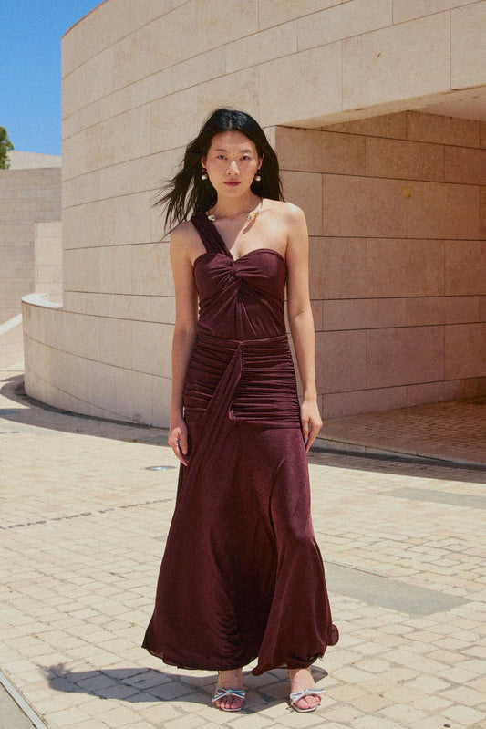 Rhea Dress - Dark Brown