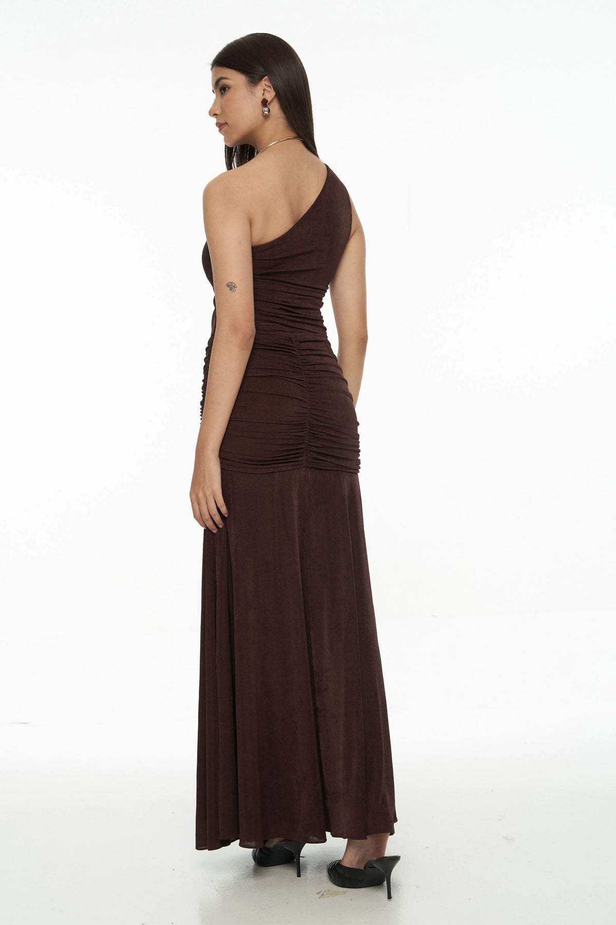 Rhea Dress - Dark Brown