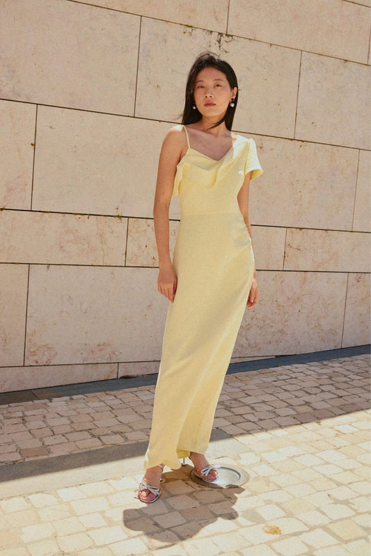 Delphine Dress - Butter Yellow