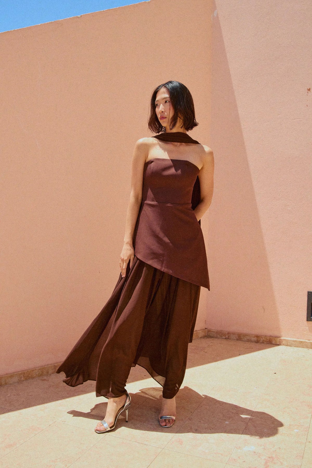 Sabine Dress - Dark Brown